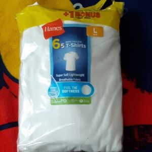 Hanes Boys' Soft White T-Shirt Set